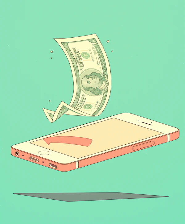 Digital Transaction Illustration