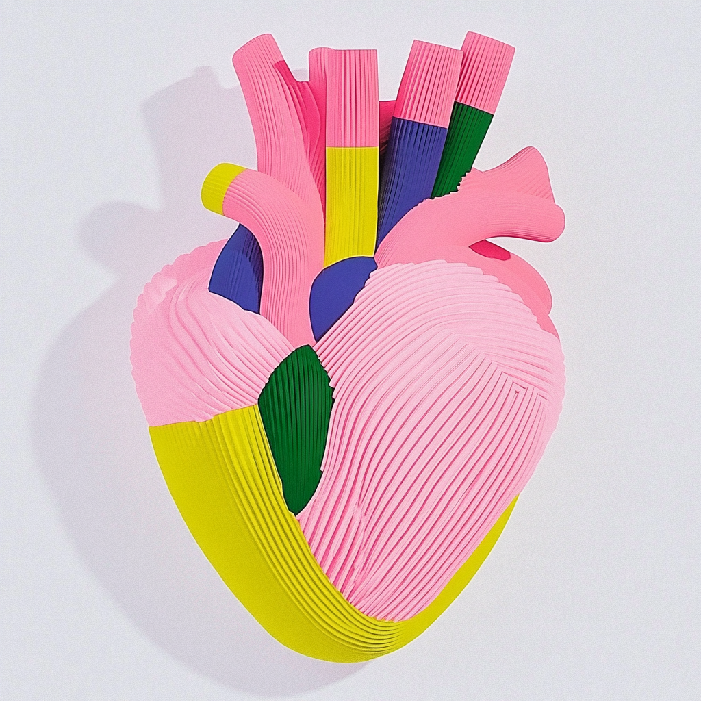 artful 3D rontie heart