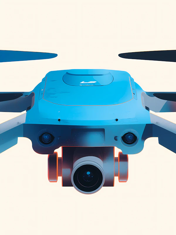 Futuristic Blue Drone