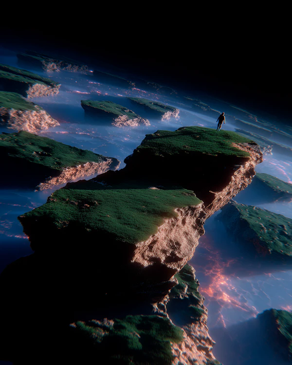Ethereal Floating Rock