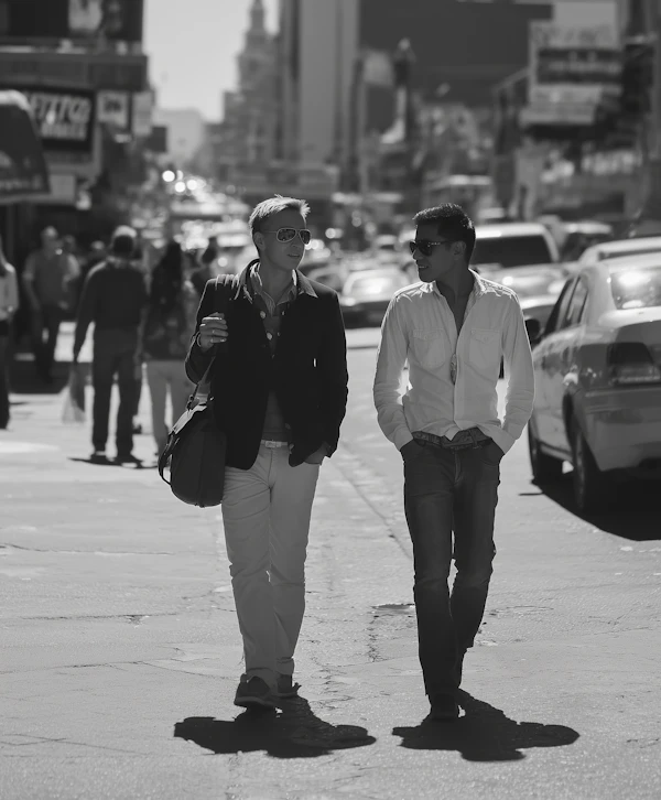 Urban Stroll in B&W