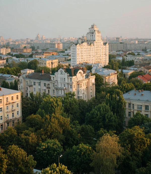 Urban View with Greenery
