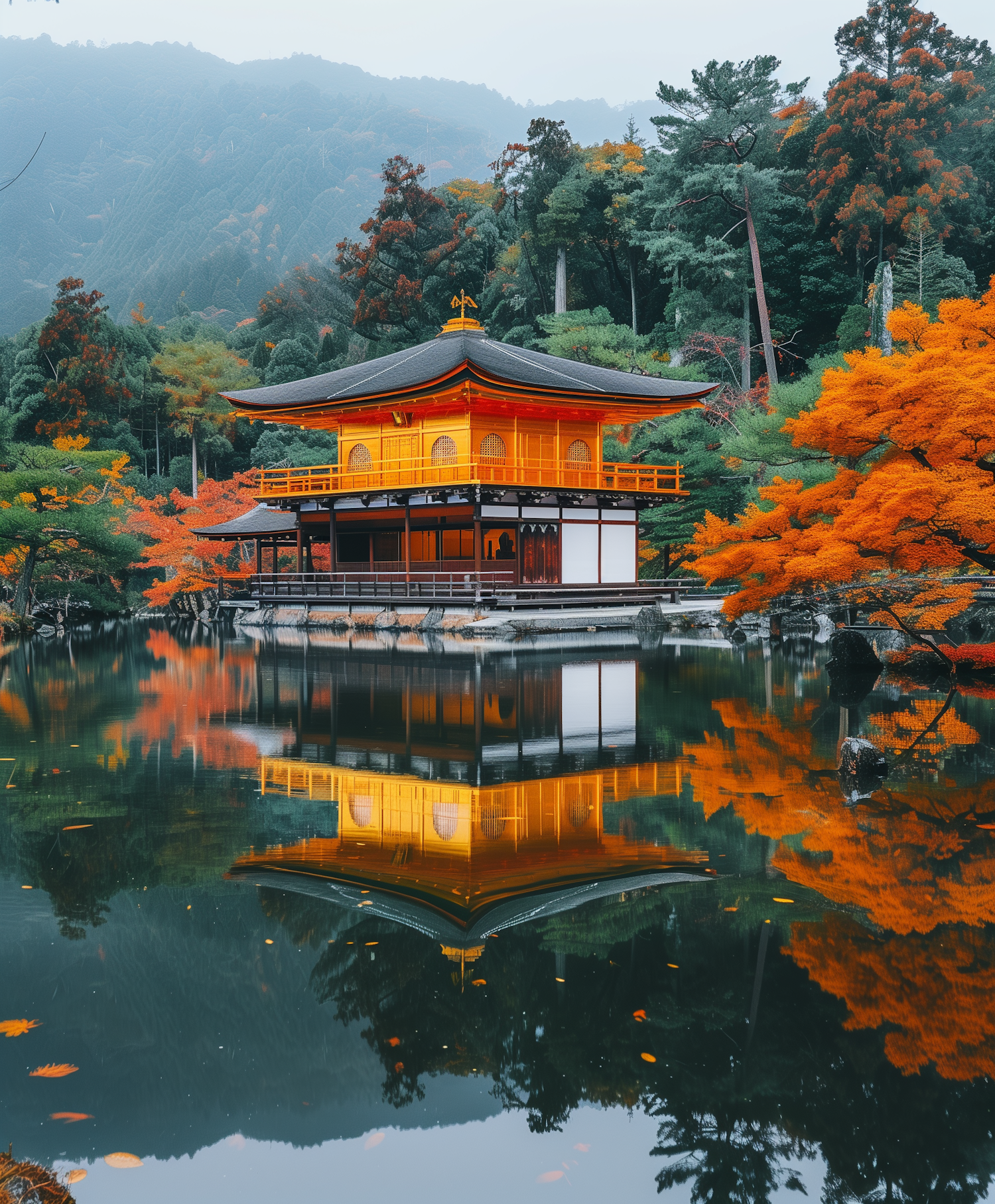 Japanese Temple Reflection