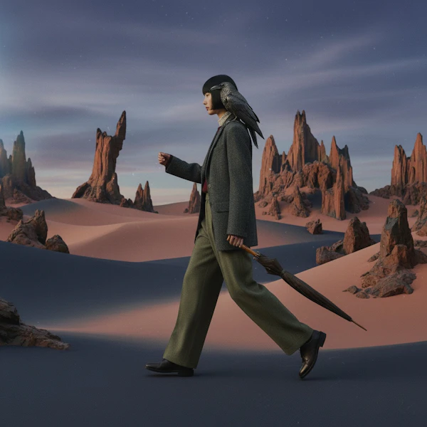 Twilight Desert Stroll