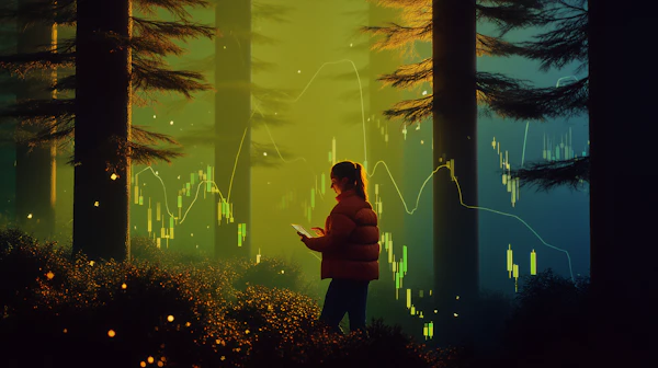 Tech in Serene Forest