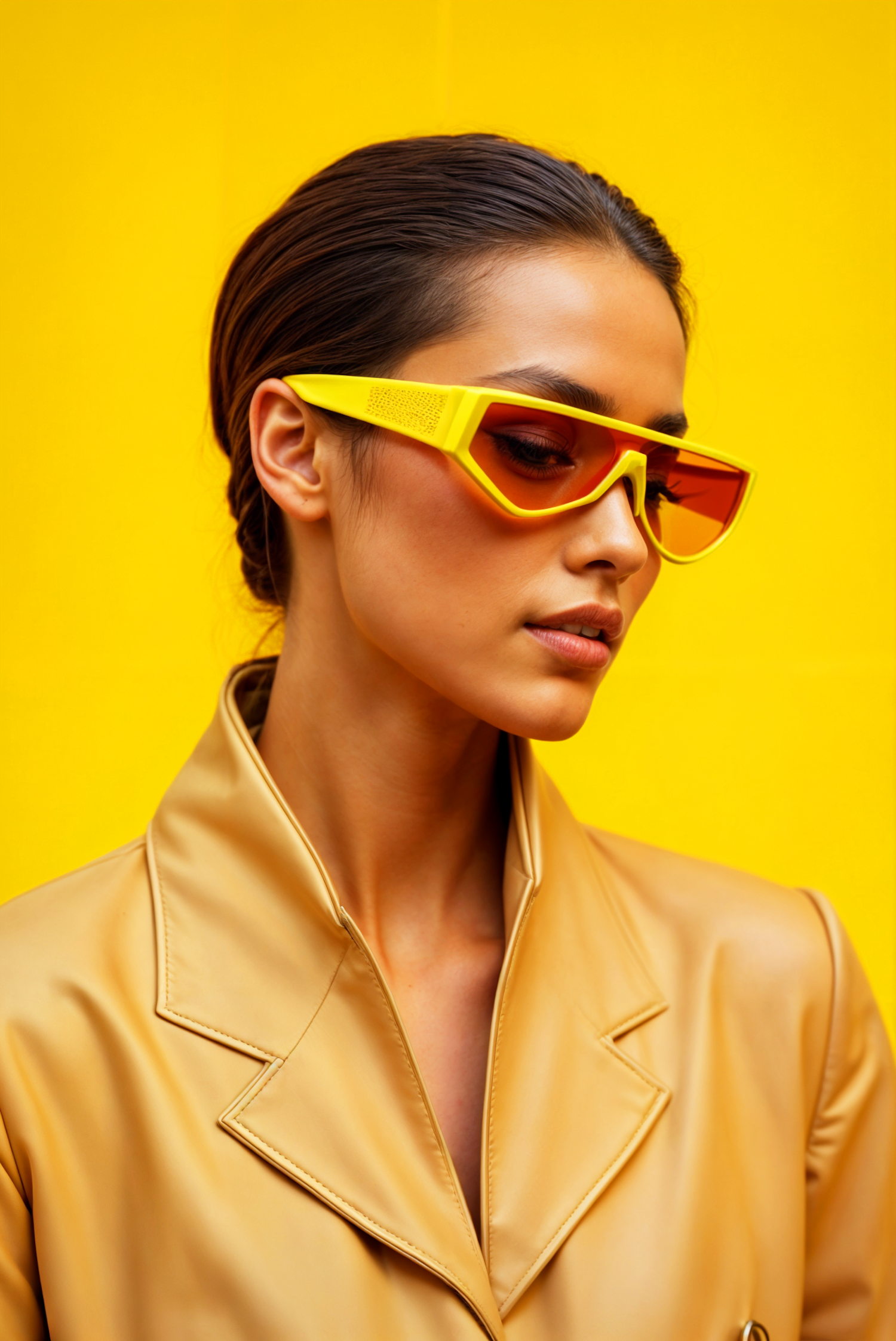 Woman in Yellow Sunglasses