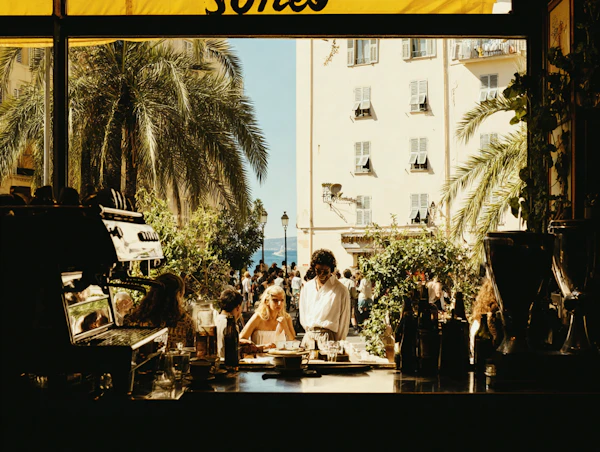 Mediterranean Café Scene