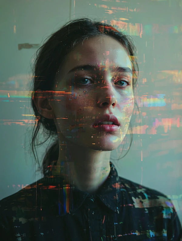 Surreal Portrait Glitch