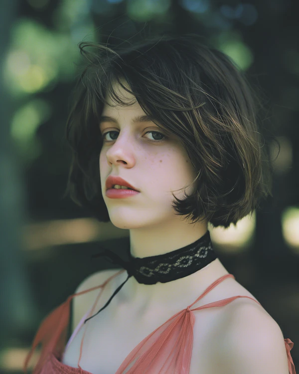 Thoughtful Young Woman Portrait