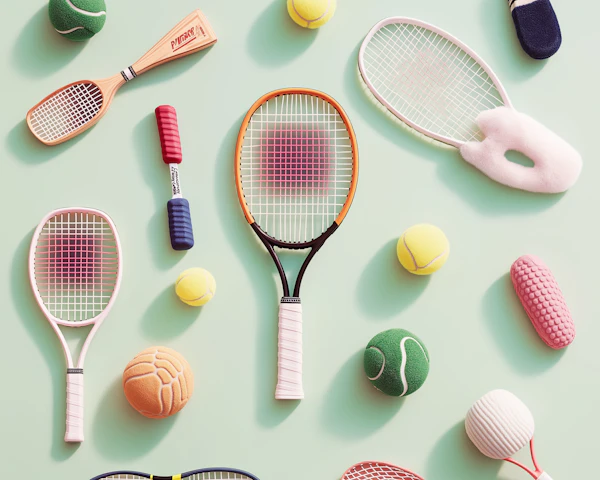 Tennis-Themed Display