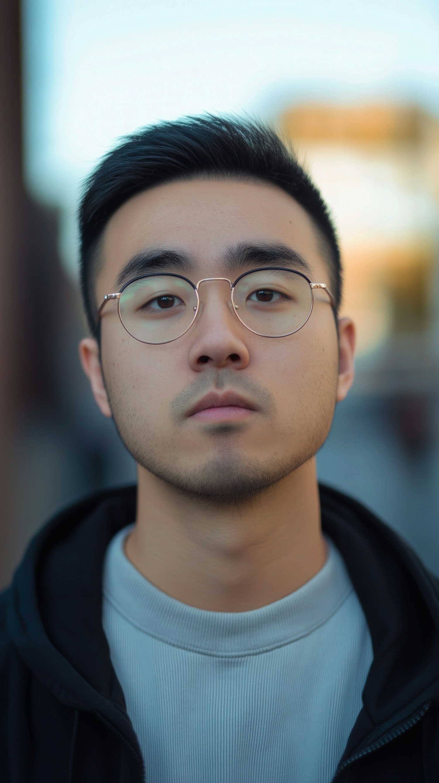 Close-up Portrait of a Young Man