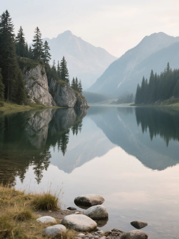 Serene Mountain Lake