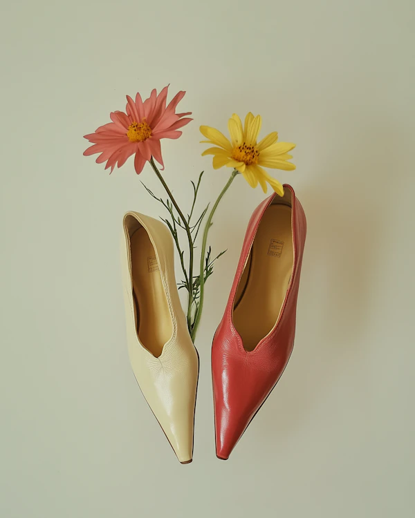 Elegant Shoes with Flowers