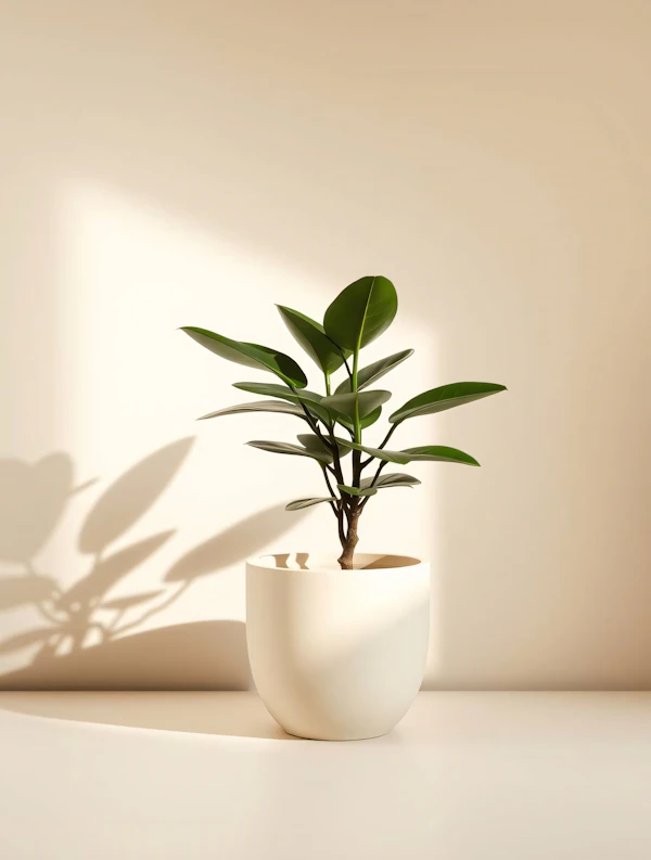Minimalist Plant Scene