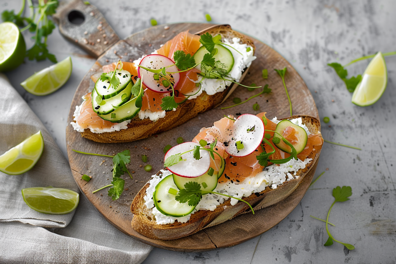 Gourmet Open-faced Sandwiches