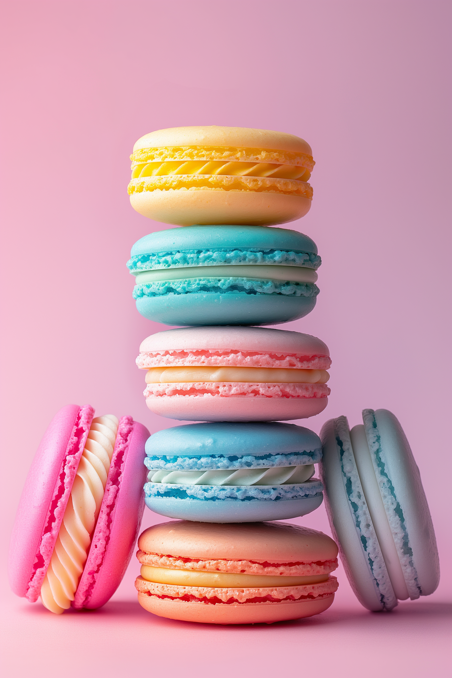 Colorful Macaron Stack