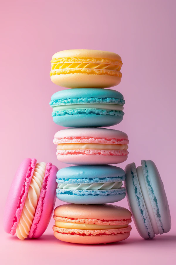 Colorful Macaron Stack