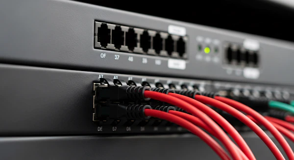 Network Switch Close-Up