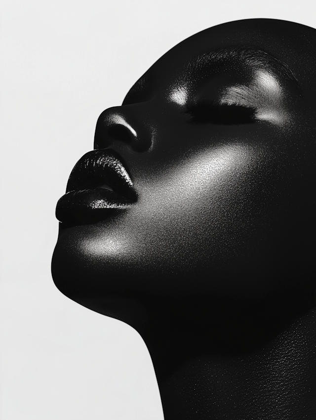 Glossy Black Portrait