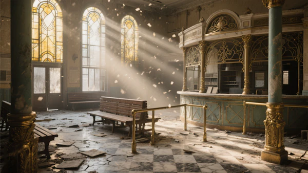 Abandoned Ornate Interior