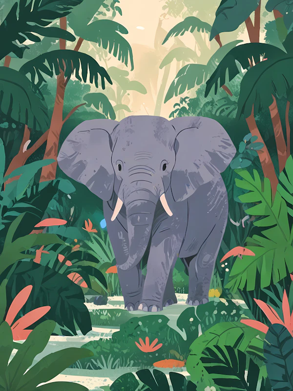 Elephant in Jungle