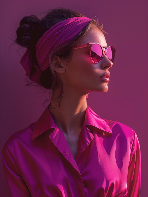 Monochromatic Pink Portrait