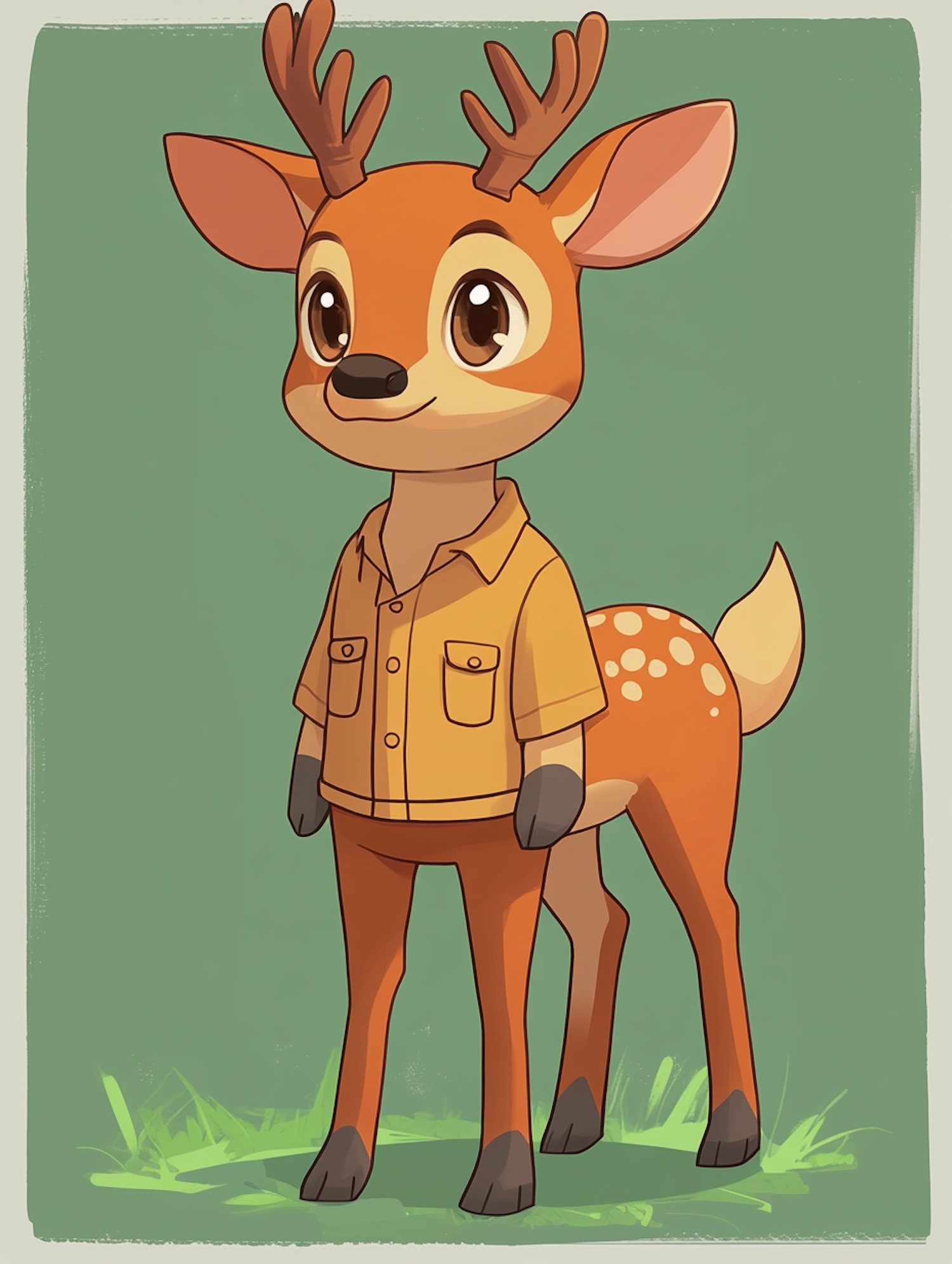 Anthropomorphic Deer Character