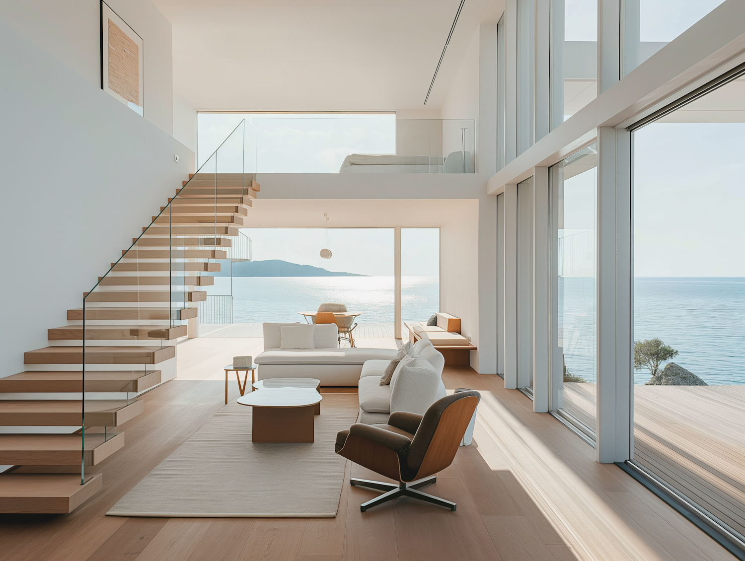 Luxurious Interior with Ocean View