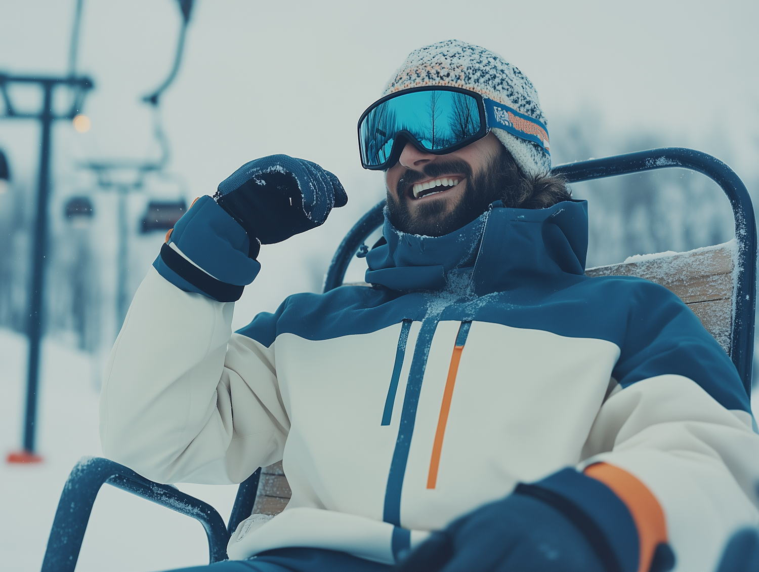 Person on Ski Lift