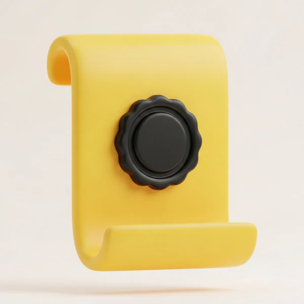 Yellow Curved Design