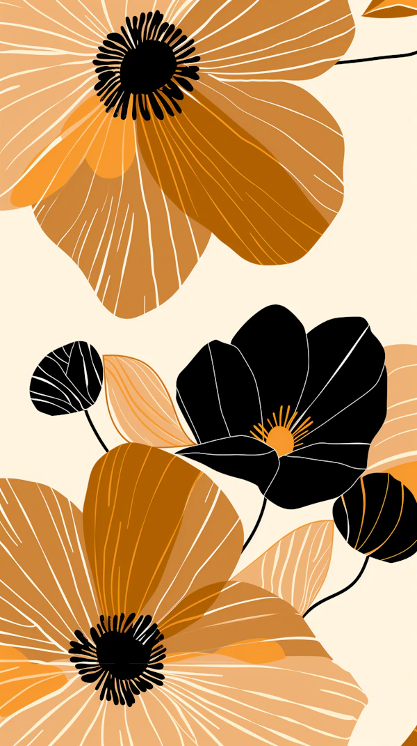 Modern Floral Illustration