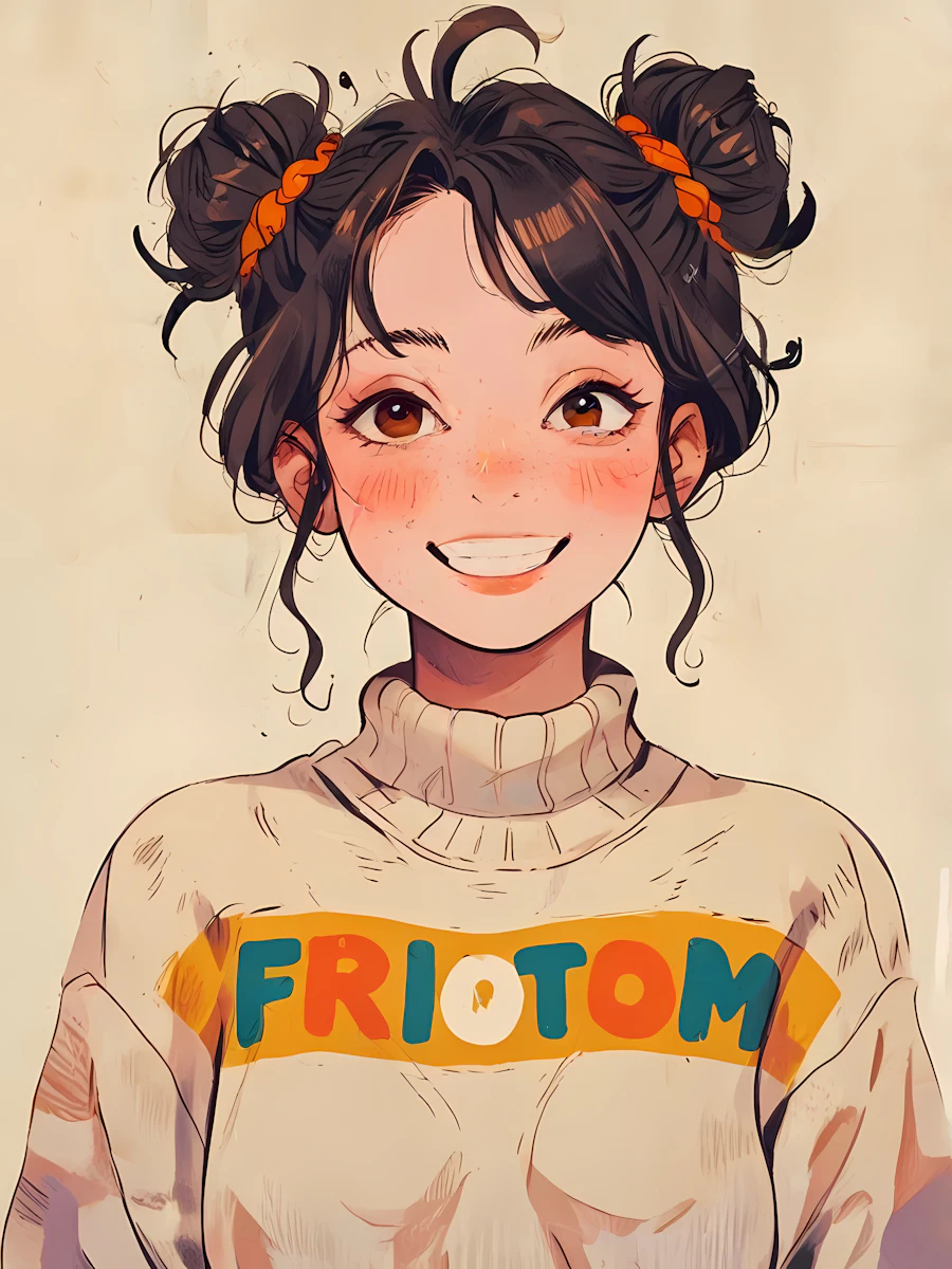 Cheerful Animated Character