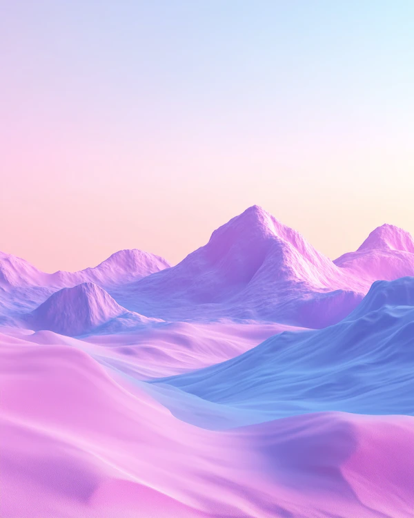 Surreal Pastel Landscape