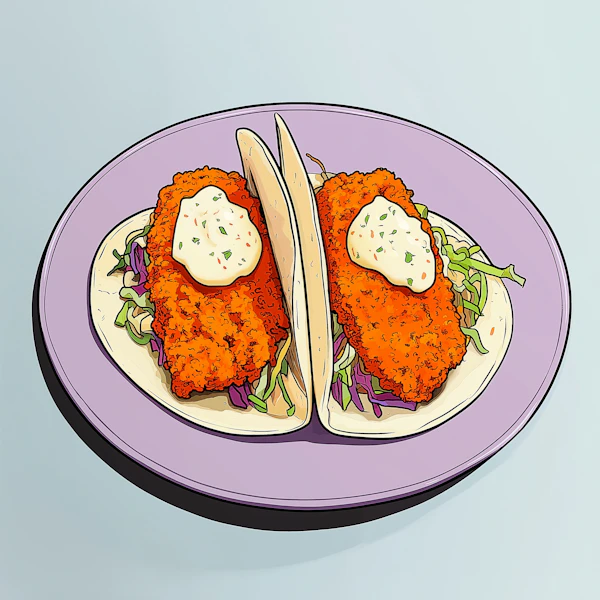 Brightly Illustrated Tacos