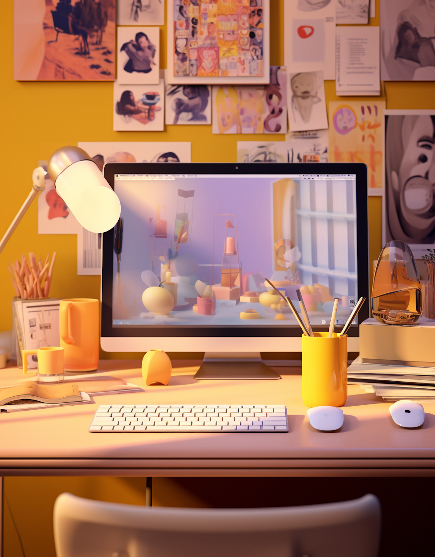 Cozy Creative Desk Haven