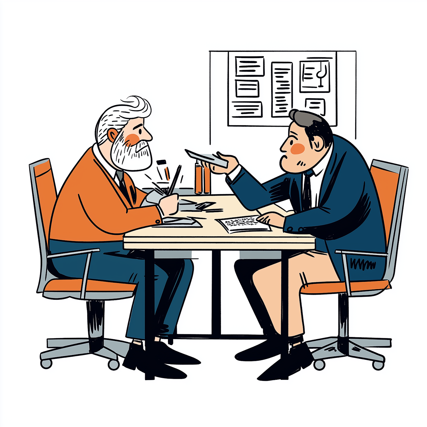 Business Discussion Illustration