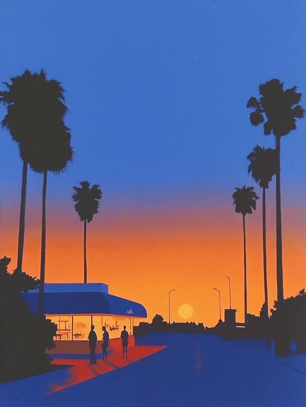 Serene Sunset Scene