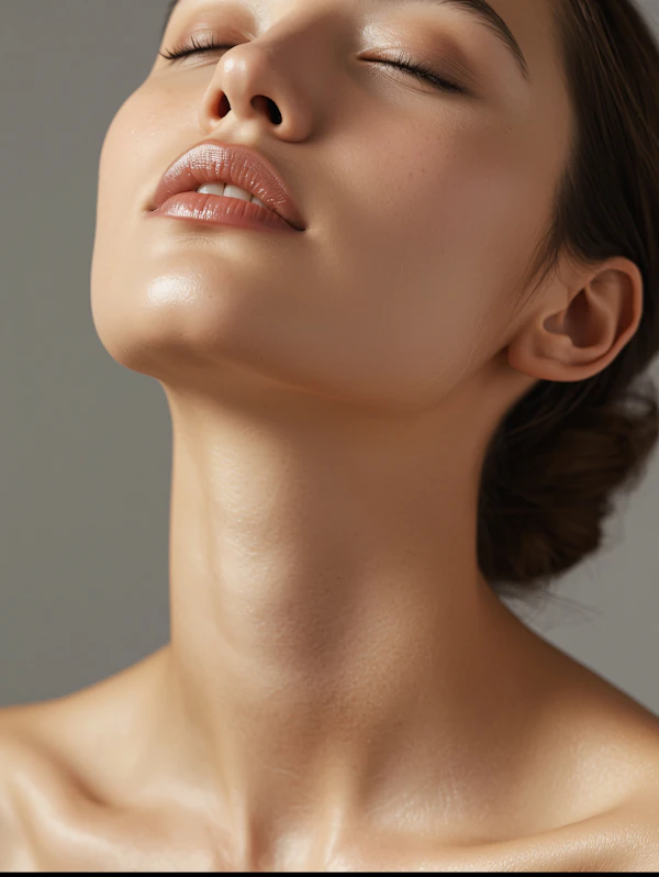 Serene Portrait Close-Up