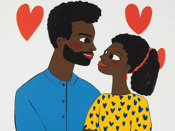 Romantic Couple Illustration