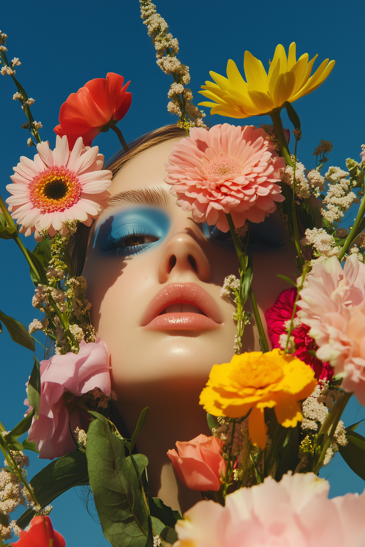 Floral Portrait Close-Up
