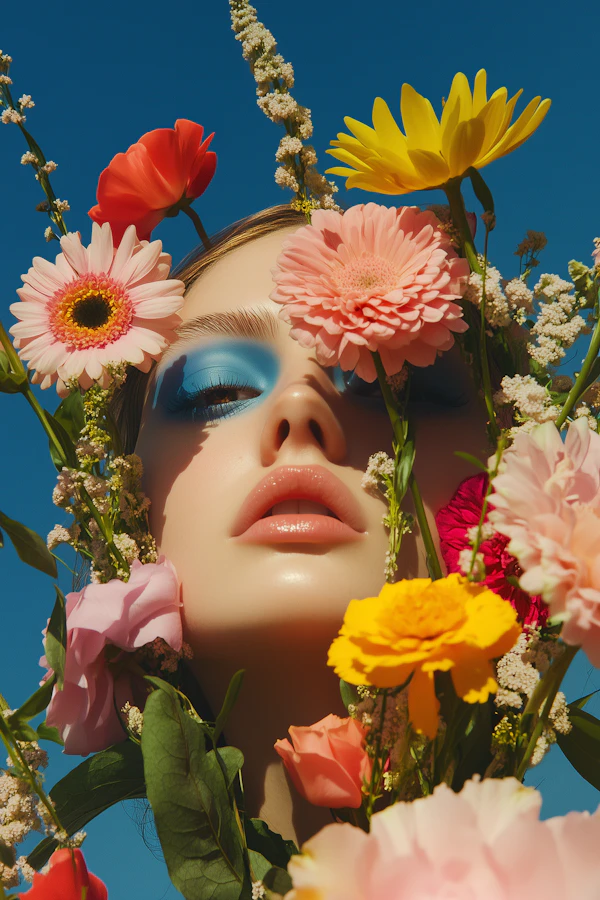 Floral Portrait Close-Up