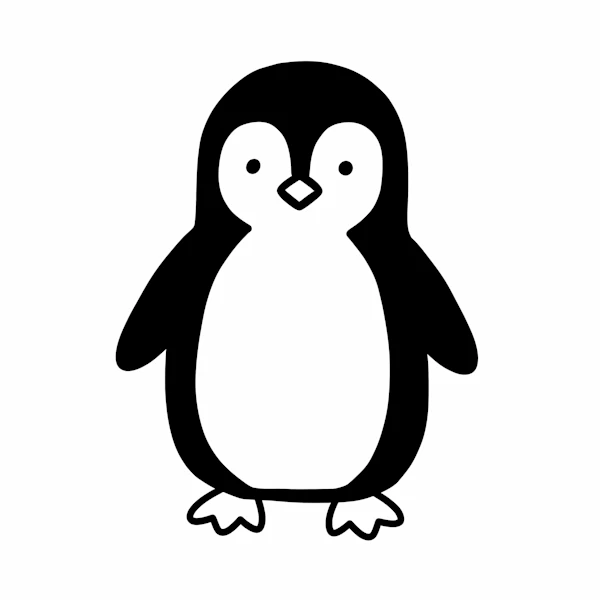 Cartoon Penguin Art