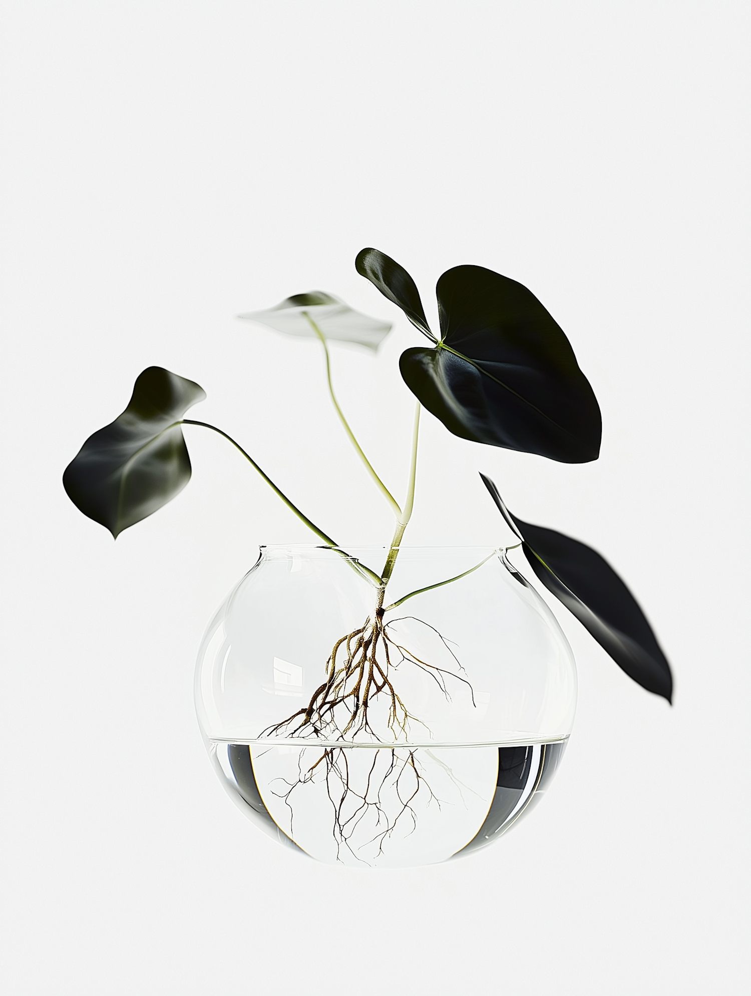 Minimalistic Plant in Glass Vase