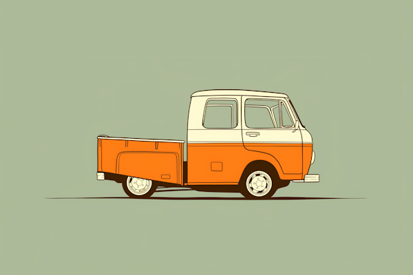 Vintage Pickup Truck Illustration