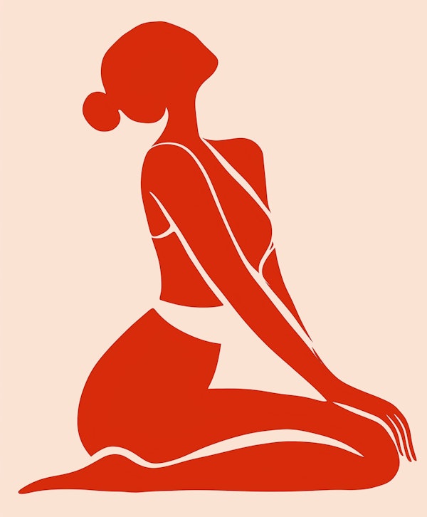 Stylized Silhouette of a Woman