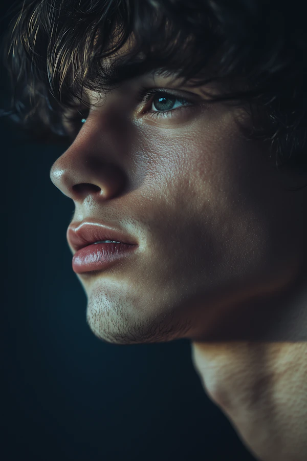 Close-up Side Profile Portrait