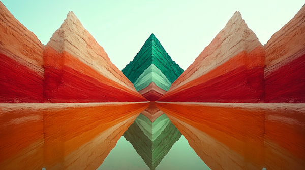 Symmetrical Landscape Artwork