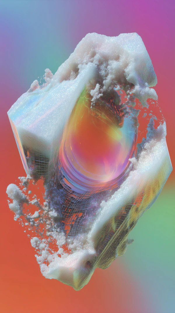 Surreal 3D Crystal Art