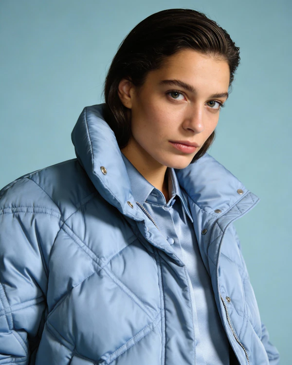 Confident Blue Portrait