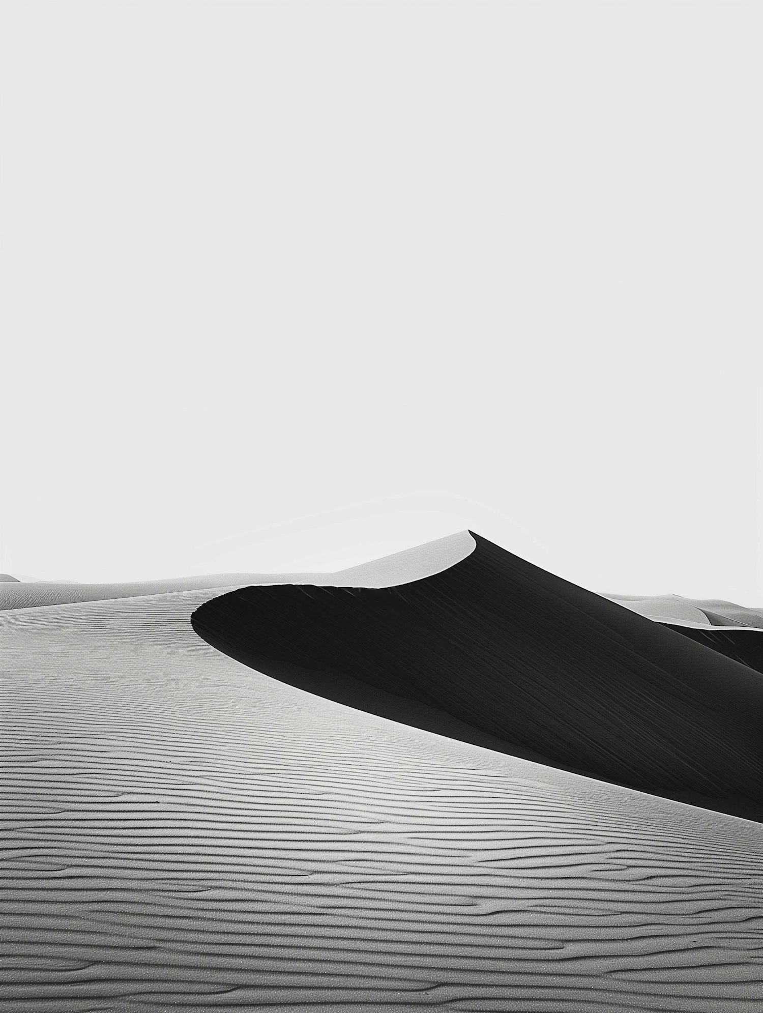 Monochromatic Desert Dunes